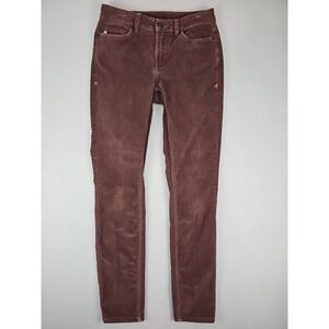 Stio Women's Skinny Corduroy Pants in Dusty Maroon